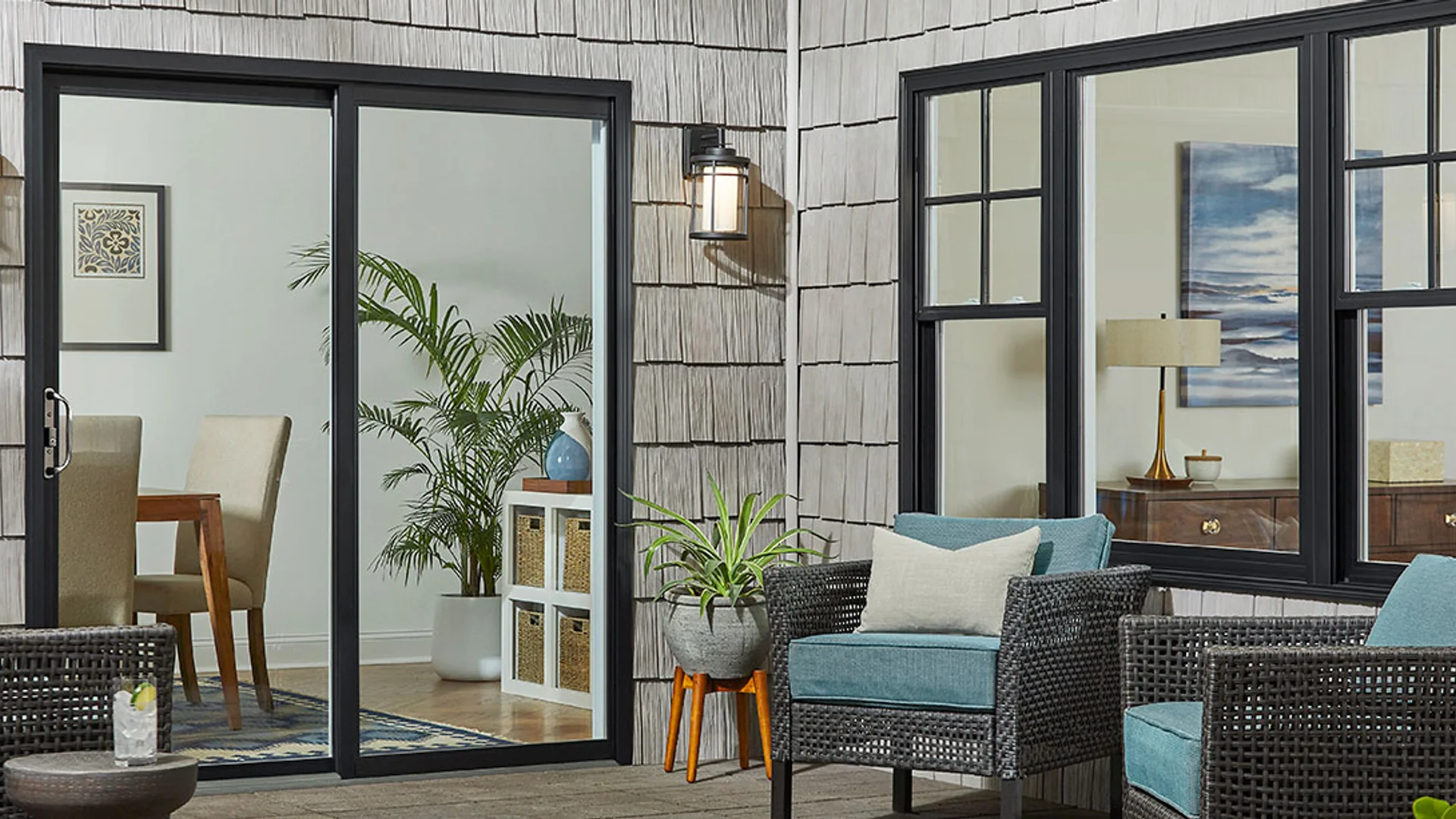 Beautiful new windows installed in a modern home