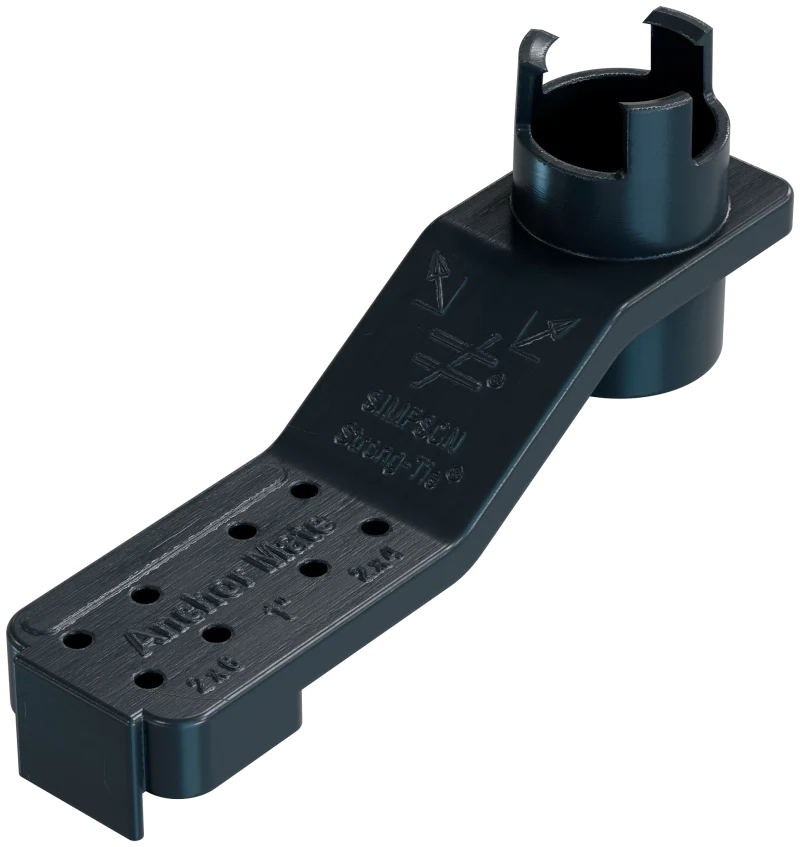 Simpson Strong-Tie AM 1 AnchorMate® 1-in. Dia. Anchor Bolt Holder — Black (100-Qty)