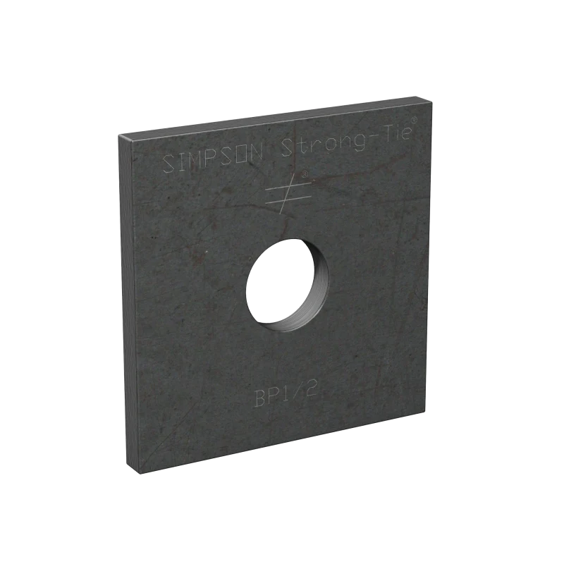 Simpson Strong-Tie BP 1/2 BP 2 in. x 2 in. Bearing Plate with 1/2 in. Bolt Dia.