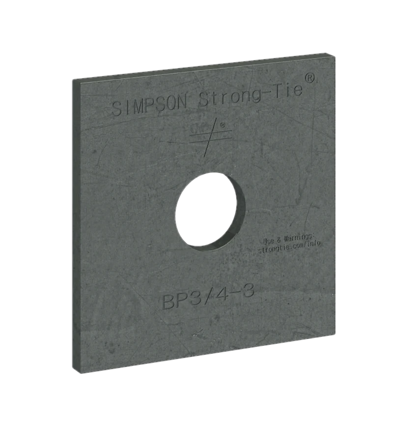 Simpson Strong-Tie BP 3/4-3 BP 3 in. x 3 in. Bearing Plate with 3/4 in. Bolt Dia.