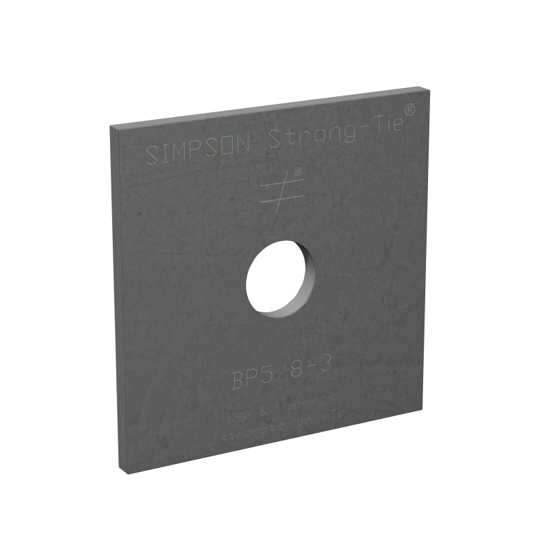 Simpson Strong-Tie BP 5/8-3 BP 3 in. x 3 in. Bearing Plate with 5/8 in. Bolt Dia.