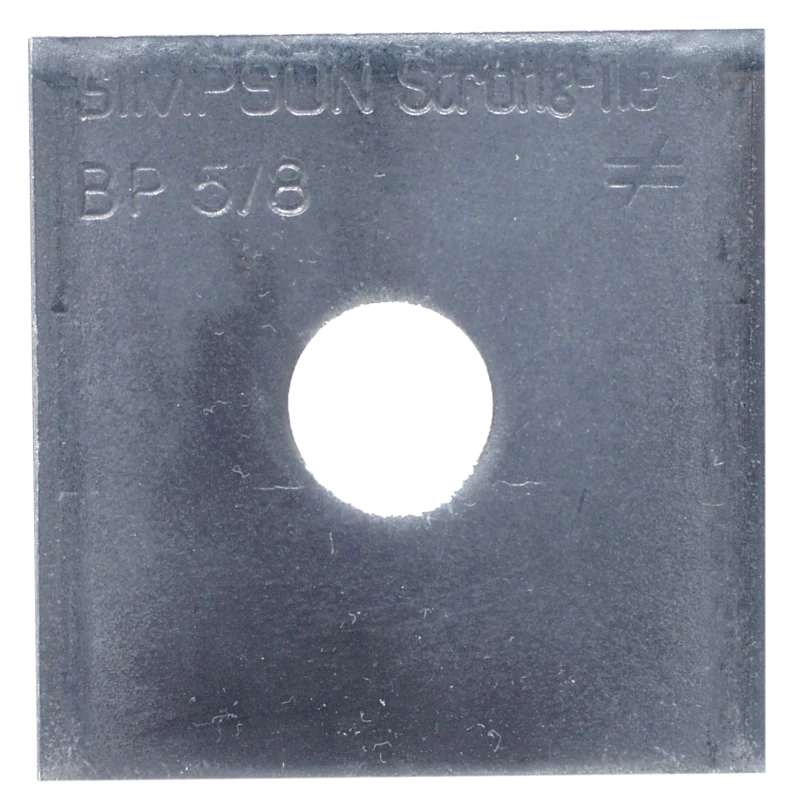 Simpson Strong-Tie BP 5/8 BP 2-1/2 in. x 2-1/2 in. Bearing Plate with 5/8 in. Bolt Dia.