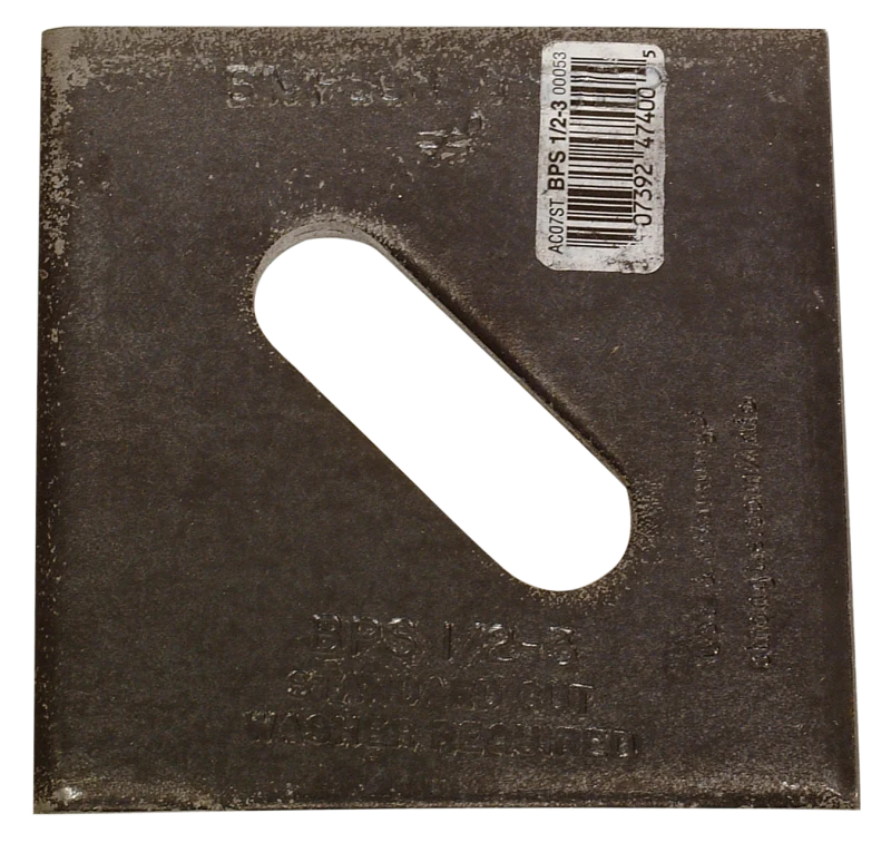 Simpson Strong-Tie BPS 1/2-3 BPS 3 in. x 3 in. Slotted Bearing Plate with 1/2 in. Bolt Dia.