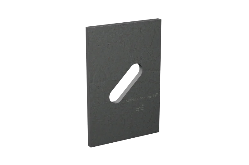 Simpson Strong-Tie BPS 1/2-6HDG BPS 3 in. x 4-1/2 in. HDG Slotted Bearing Plate with 1/2 in. Bolt Dia.