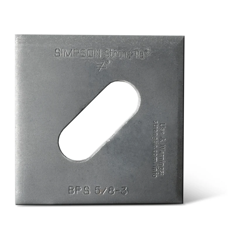 Simpson Strong-Tie BPS 5/8-3 BPS 3 in. x 3 in. Slotted Bearing Plate with 5/8 in. Bolt Dia.