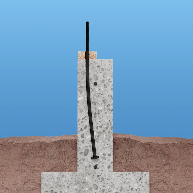 Simpson Strong-Tie SABR1X30HDG SABR™ 1 in. x 30 in. Hot-Dip Galvanized Anchor Bolt