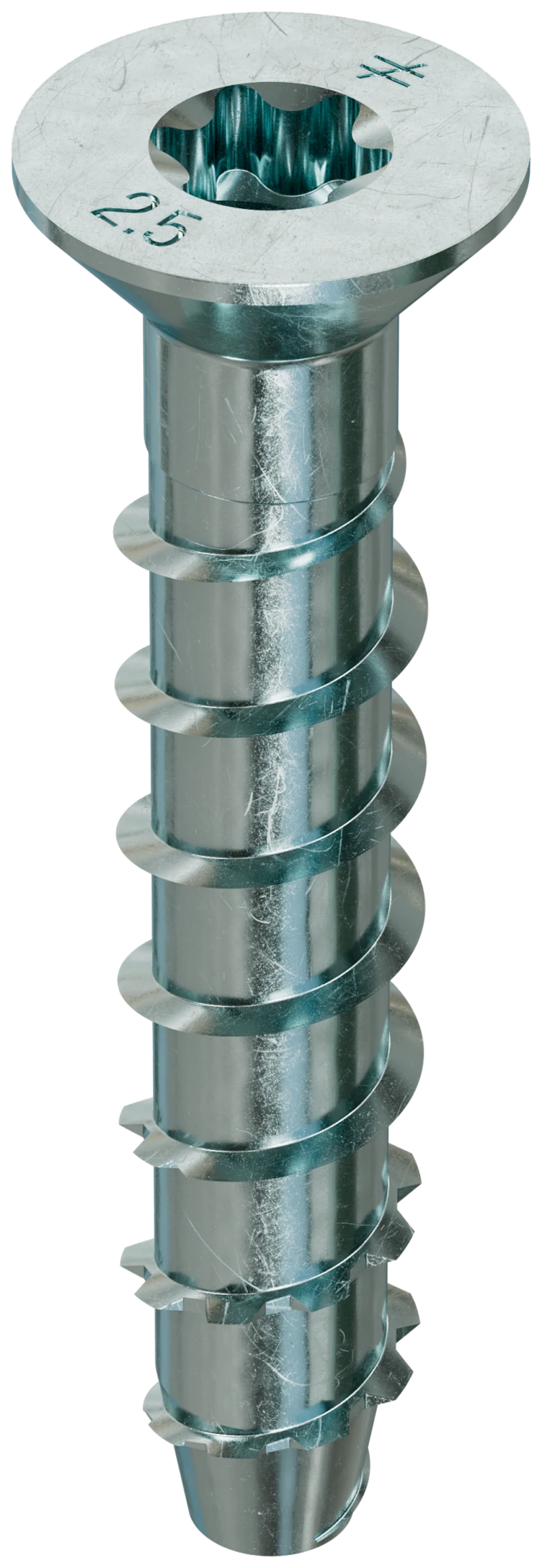 Simpson Strong-Tie THD37212CS Titen HD® 3/8 in. x 2-1/2 in. Zinc-Plated Countersunk Head Heavy-Duty Screw Anchor (50-Qty) (Pack of 300)