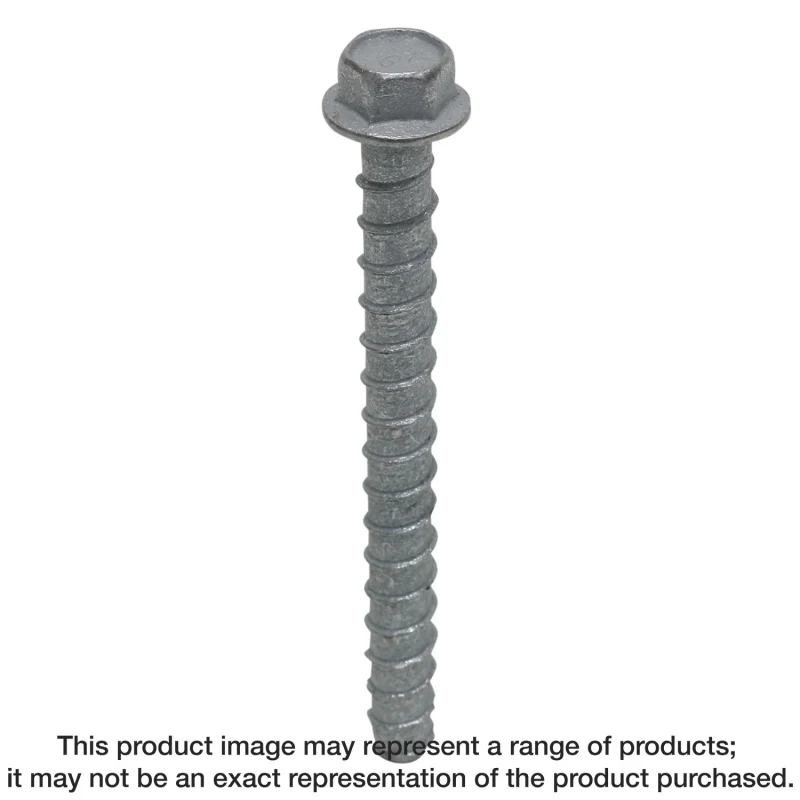 Simpson Strong-Tie THD50600HMG Titen HD® 1/2 in. x 6 in. Mechanically Galvanized Heavy-Duty Screw Anchor (20-Qty) (Pack of 240)