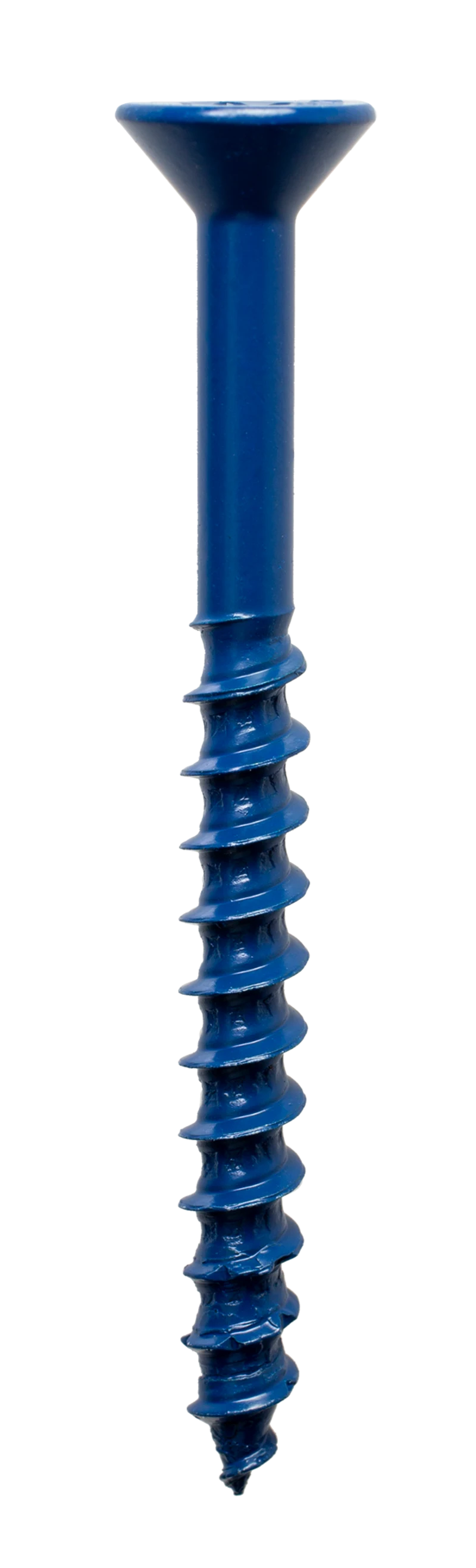 Simpson Strong-Tie TNT25234TFC8 Titen Turbo™ — 1/4 in. x 2-3/4 in. 6-Lobe Flat-Head Concrete and Masonry Screw, Blue (8-Qty) (Pack of 5520)