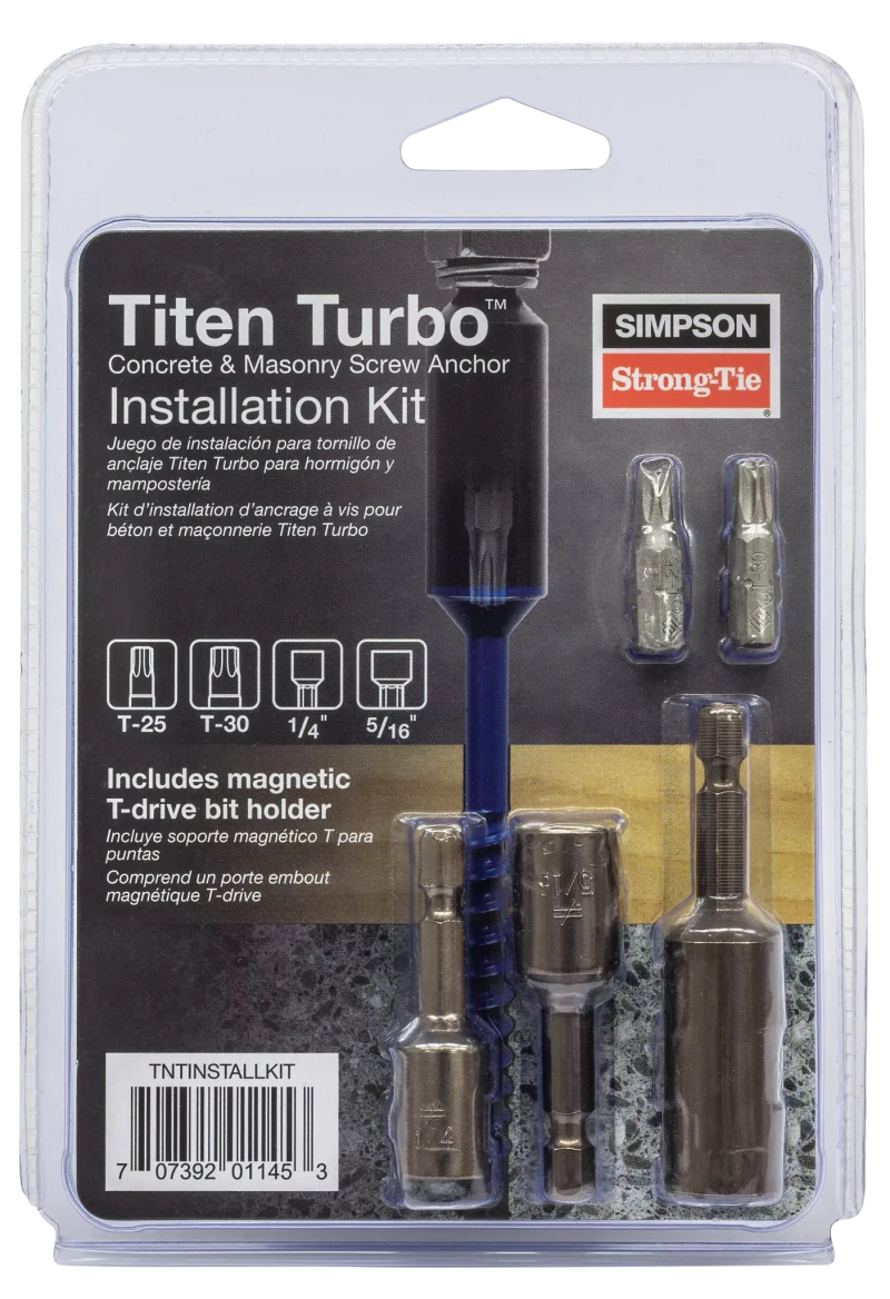 Simpson Strong-Tie TNTINSTALLKIT Titen Turbo™ Installation Tool Kit
