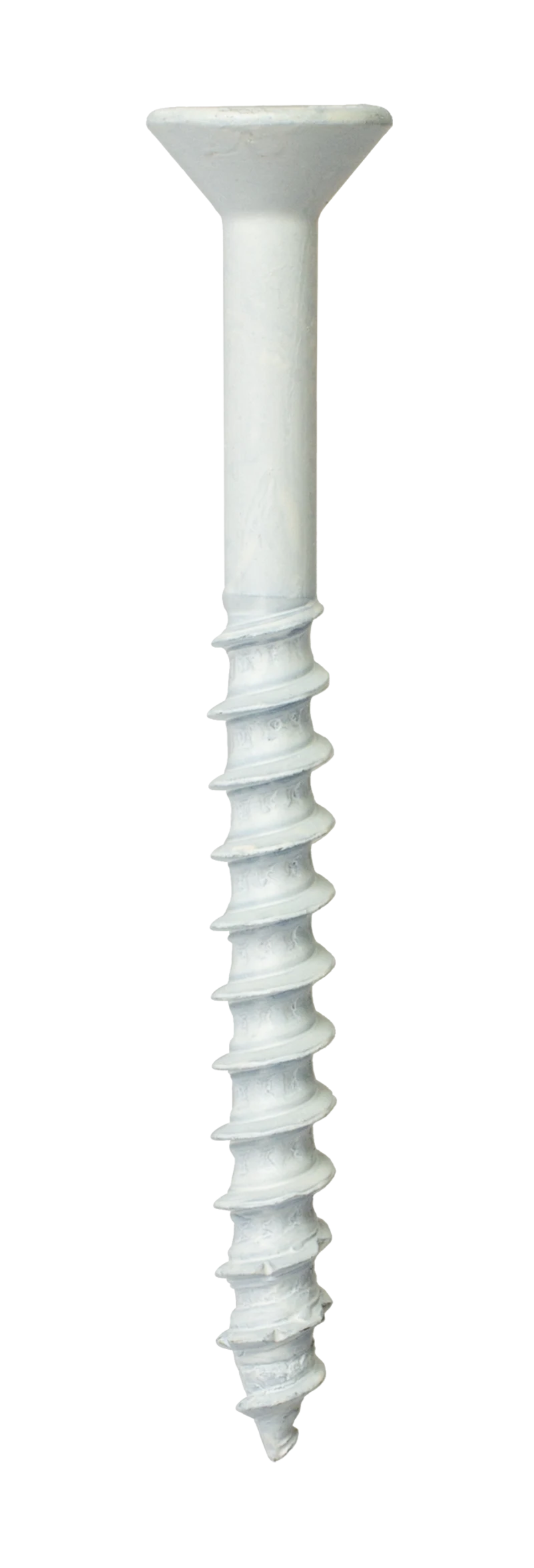 Simpson Strong-Tie TNTW25234TF Titen Turbo™ — 1/4 in. x 2-3/4 in. 6-Lobe Flat-Head Concrete and Masonry Screw, White (100-Qty) (Pack of 420)
