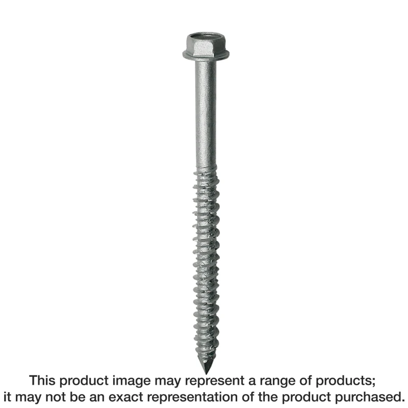 Simpson Strong-Tie TTN25114HSS Titen® 1/4 in. x 1-1/4 in. Hex-Head Stainless-Steel Concrete and Masonry Screw (100-Qty)
