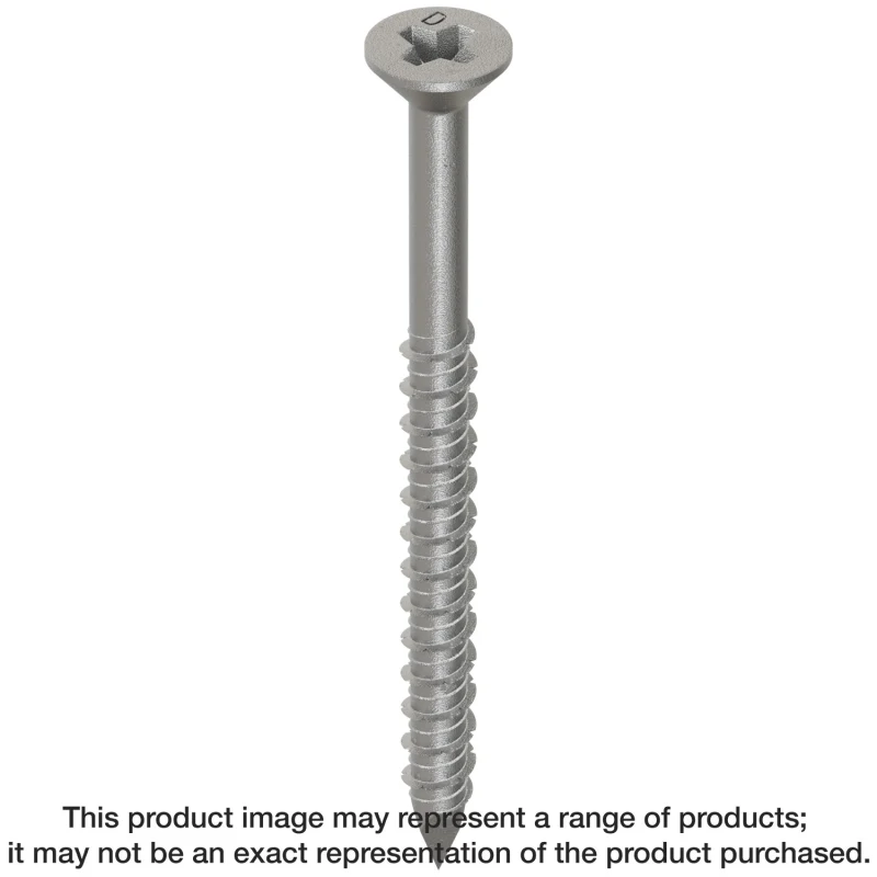 Simpson Strong-Tie TTN25314PFSS Titen® 1/4 in. x 3-1/4 in. Phillips Flat-Head Stainless-Steel Concrete and Masonry Screw (100-Qty)