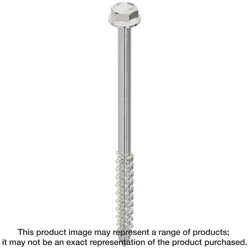 Simpson Strong-Tie TTN25334HSS Titen® 1/4 in. x 3-3/4 in. Hex-Head Stainless-Steel Concrete and Masonry Screw (100-Qty) (Pack of 4)