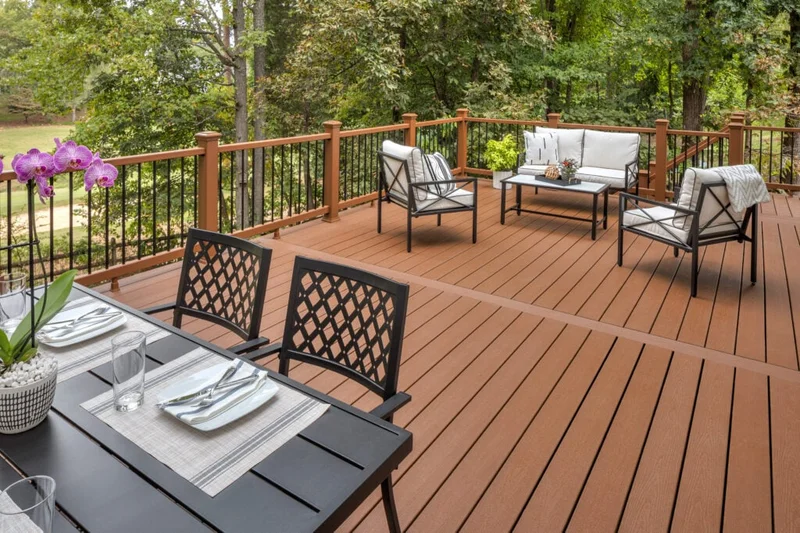 Trex Grooved Decking Board - Saddle - 1x6x20