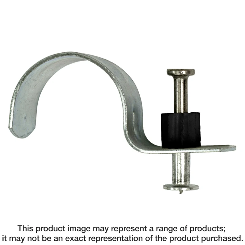 Simpson Strong-Tie PCC75-DP100 PCC Powder-Actuated Conduit Clip 3/4-in. EMT with 1-in. Pin (50-Qty)