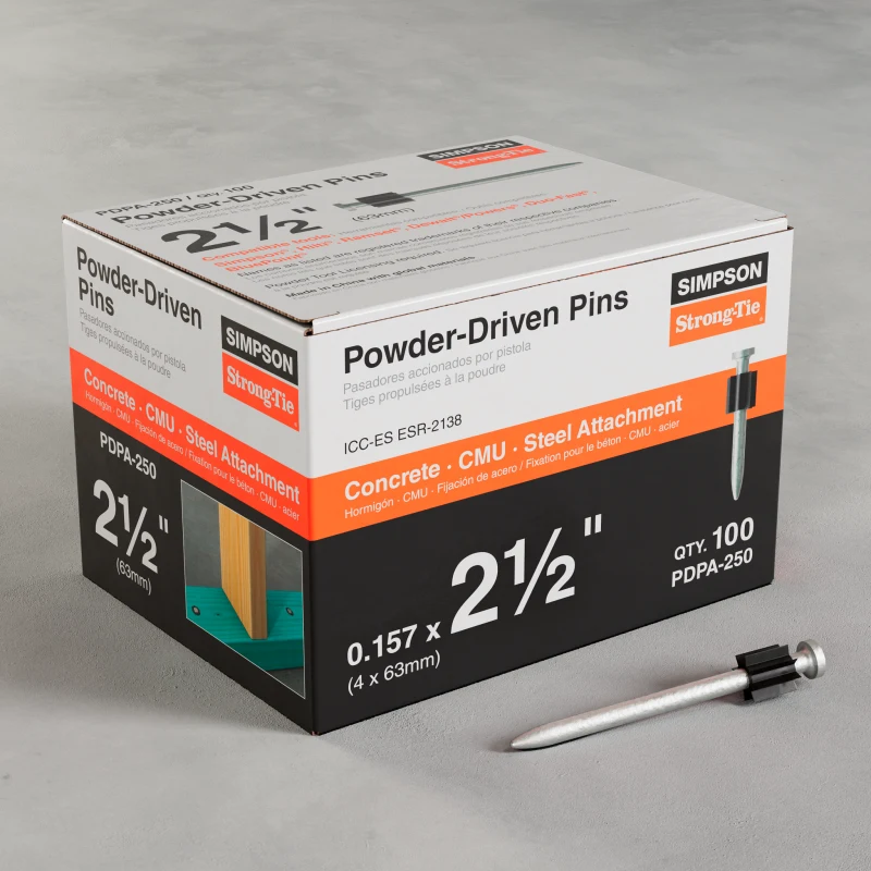 Simpson Strong-Tie PDPA-250 PDPA .157 in. x 2-1/2 in. Powder-Actuated Pin (100-Qty)