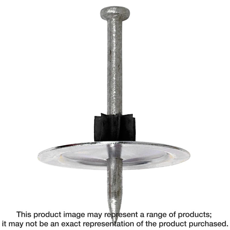 Simpson Strong-Tie PINW-150 PINW 1-1/2 in. Powder-Actuated Metal-Washered Pin for Insulation Board (50-Qty) (Pack of 10)