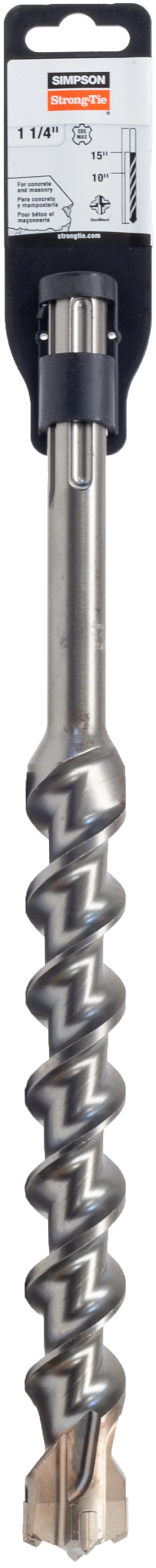 Simpson Strong-Tie MDMX12515Q 1-1/4 in. x 15 in. SDS-max® Shank Quad-Head Drill Bit