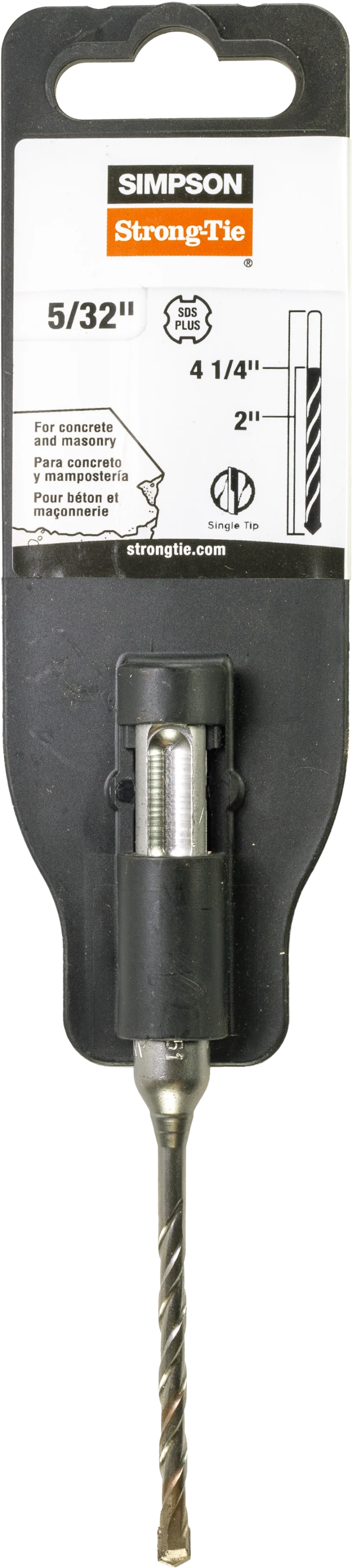 Simpson Strong-Tie MDPL01504 5/32 in. x 4-1/4 in. SDS-plus® Shank Drill Bit