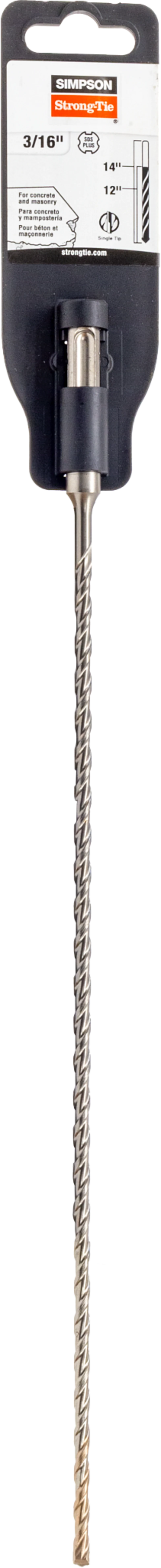 Simpson Strong-Tie MDPL01814 3/16 in. x 14 in. SDS-plus® Shank Drill Bit
