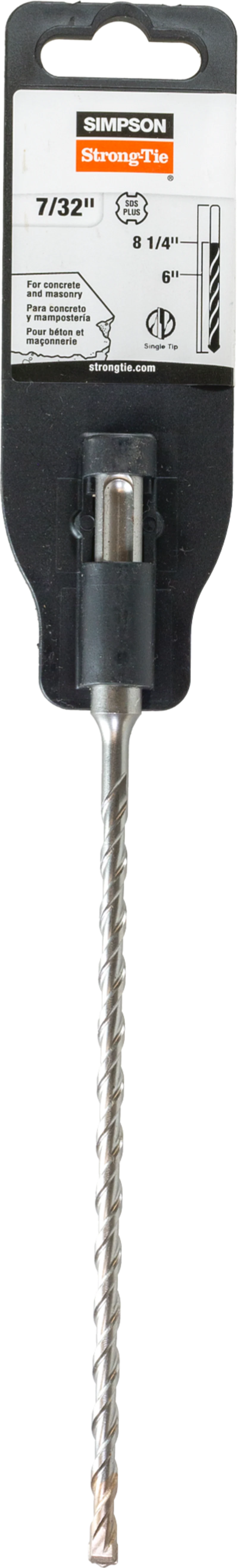 Simpson Strong-Tie MDPL02108 7/32 in. x 8-1/4 in. SDS-plus® Shank Drill Bit