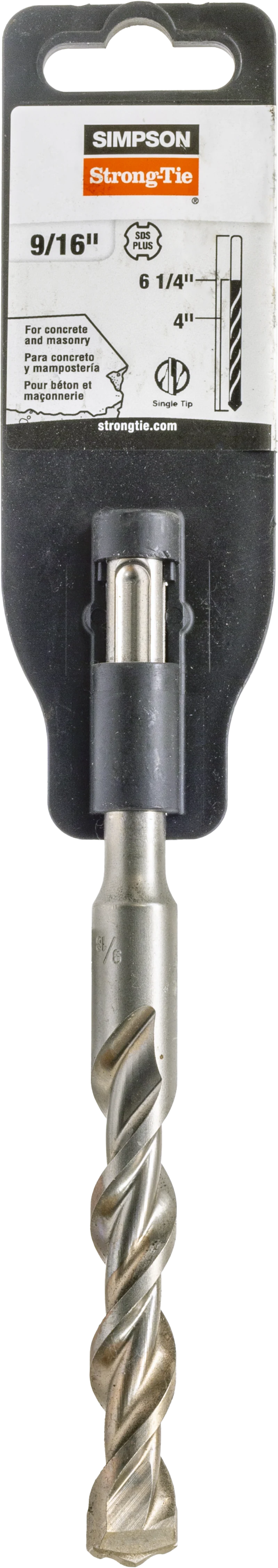 Simpson Strong-Tie MDPL05606 9/16 in. x 6-1/4 in. SDS-plus® Shank Drill Bit