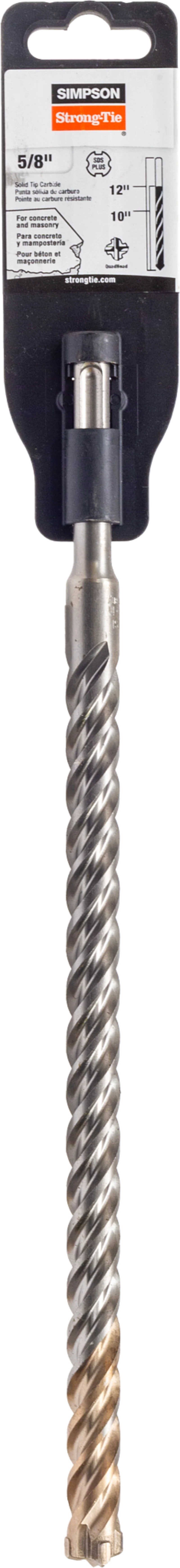 Simpson Strong-Tie MDPL06212Q 5/8 in. x 12 in. SDS-plus® Quad-Head Shank Drill Bit
