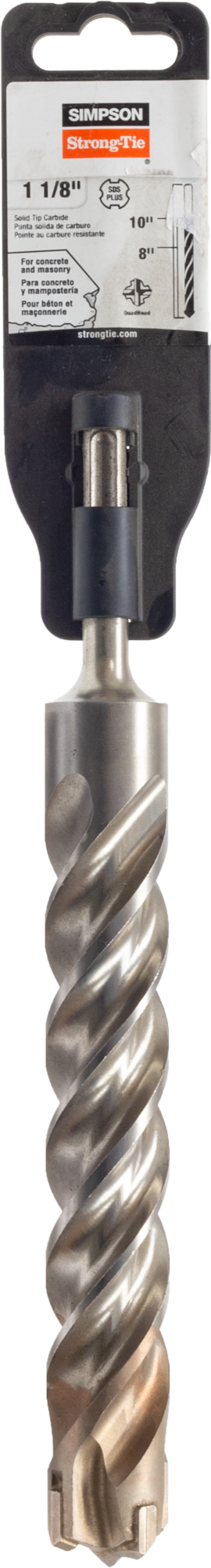 Simpson Strong-Tie MDPL11210Q 1-1/8 in. x 10 in. SDS-plus® Quad-Head Shank Drill Bit