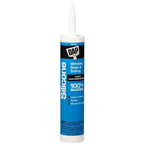 9.8 OZ DAP WHIT SILICONE SEALANT
