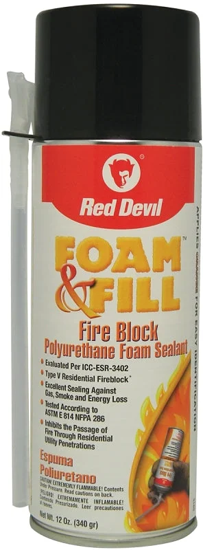 RED DEVIL FOAM & FILL FIRE BLOCK