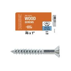 6X1 WOOD SCREWS PHILLIPS FLAT 150