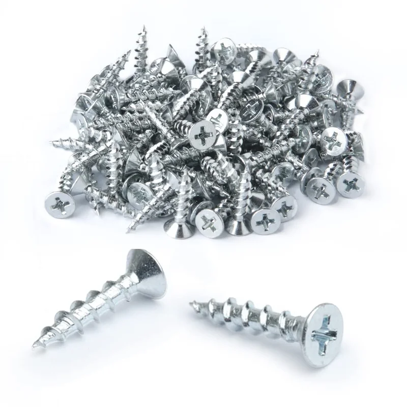 8 X 3/4 PHILLIPS FLAT WOOD SCREW 150 PCS