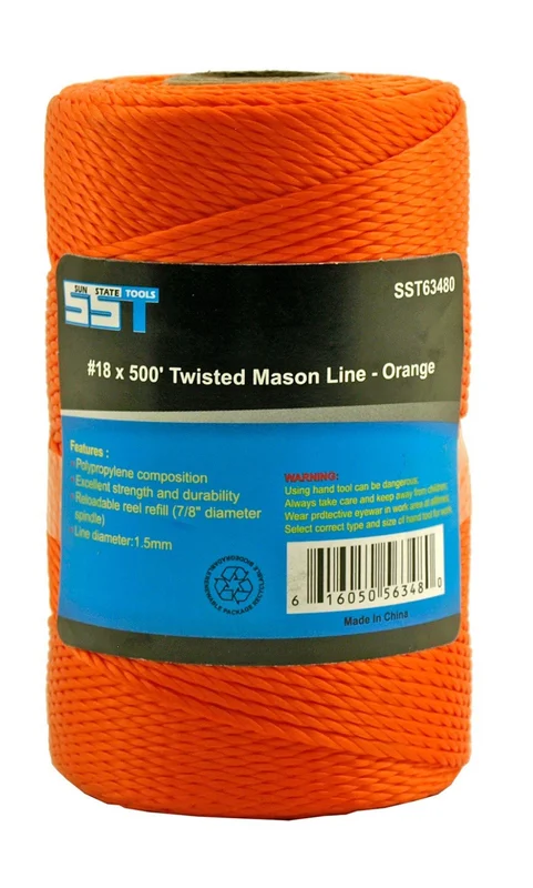 MASON LINE FL. ORANGE 500 LINEAR FEET