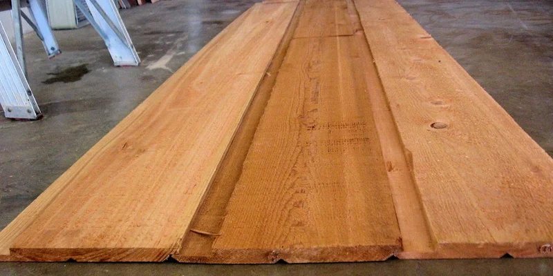 1 X 10 CHANNEL RUSTIC CEDAR
