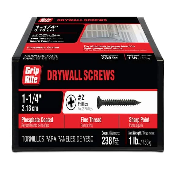 1-1/4" DRYWALL SCREWS 1 LB FINE