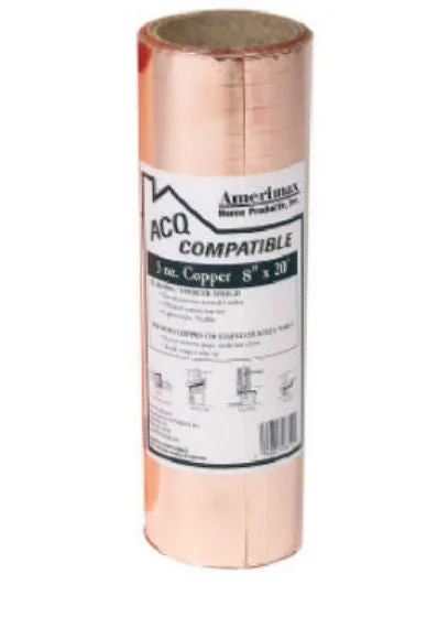 12" X 20' 3 OZ. COPPER FLASHING