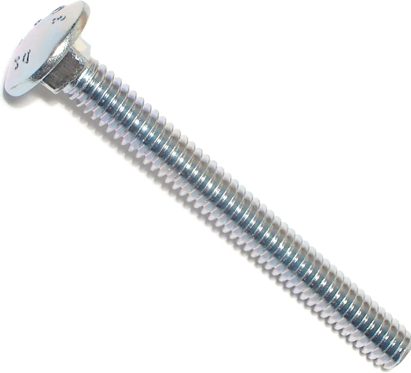 1/4 X 2-1/2" CARRIAGE ZINC BOLT
