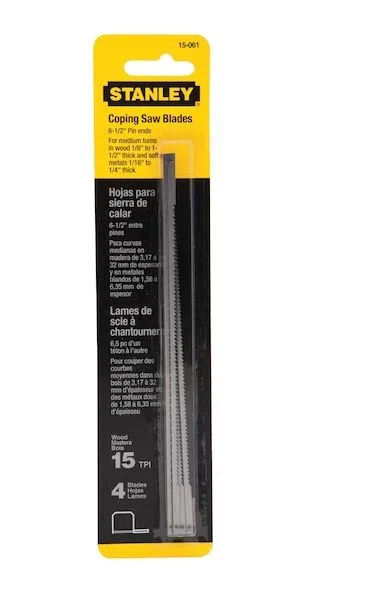 STANLEY 6-1/2" COPING SAW BLADE 15-061
