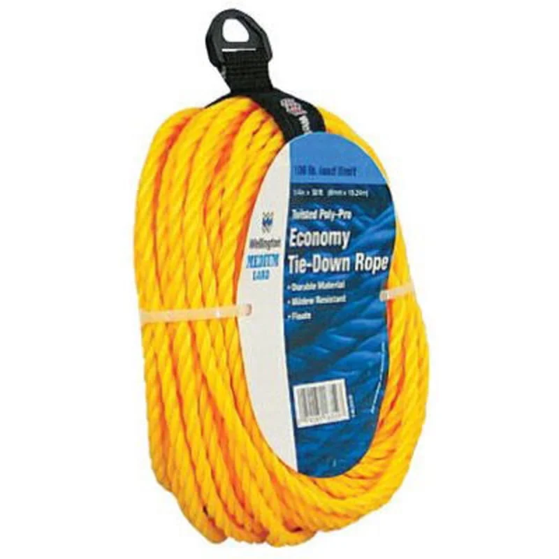 ROPE POLYP TWIST YELLOW 1/4X50