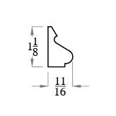 11/16 X 1 1/8 PVC BASE CAP 16'