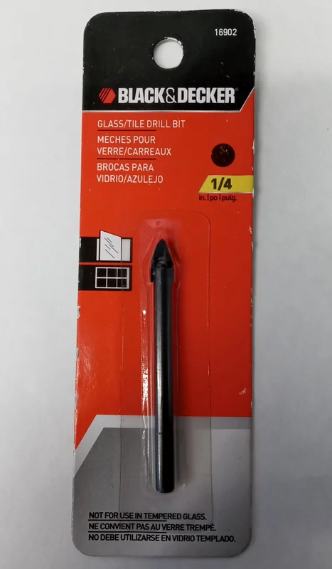 BIT DRILL GLASS/TILE 1/4IN