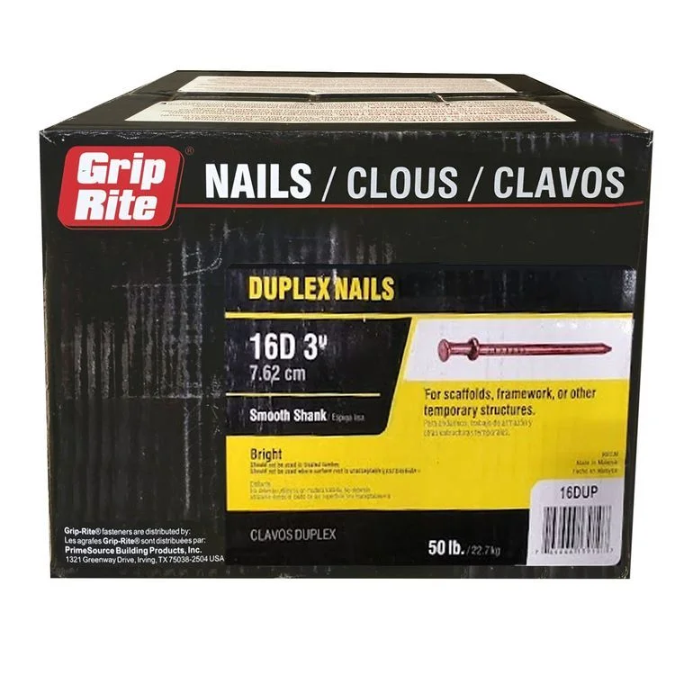 16D DUPLEX NAILS BULK 50 LBS