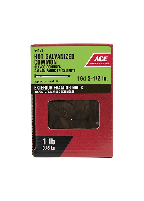 16D HOT DIPPED GALVANIZED COMMON 1 LB
