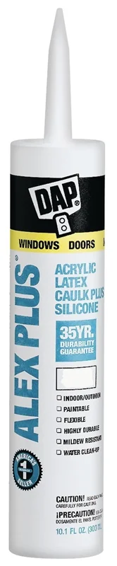 DAP CAULK ACRY W SILI CR 10.1OZ