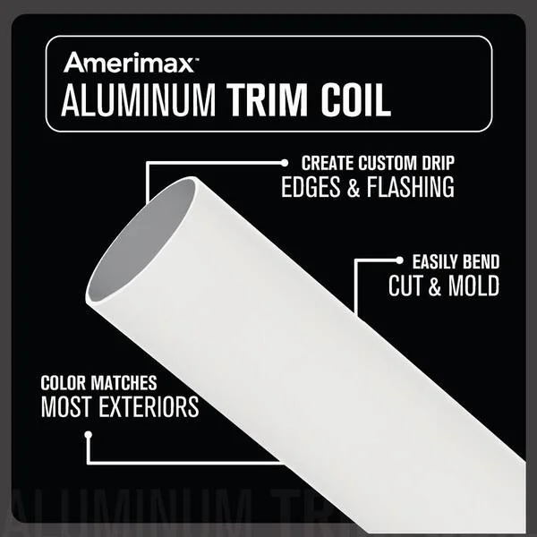 24" X 50' WHITE/WHITE TRIM COIL (ALUMINUM)