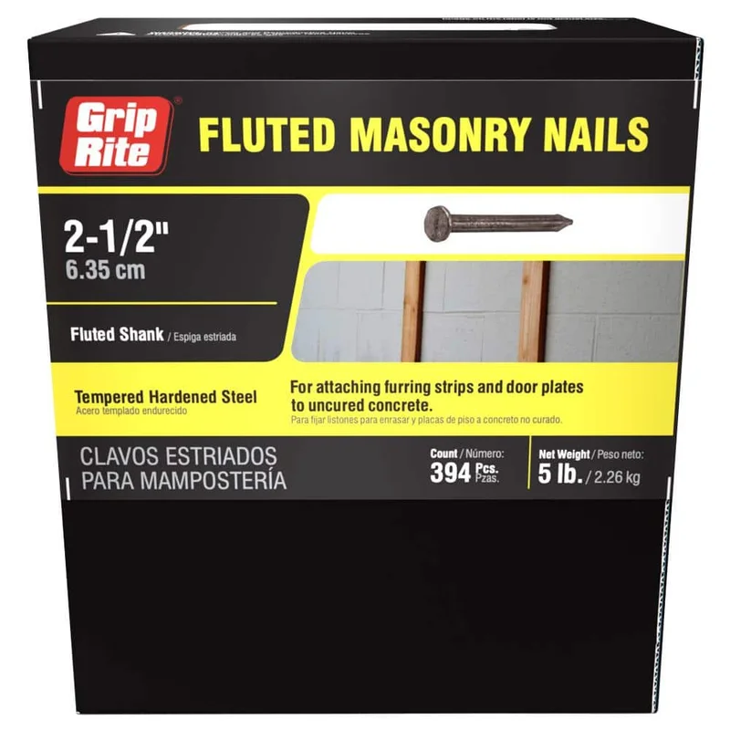 5 LB 2" FLUTED MASONRY NAILS