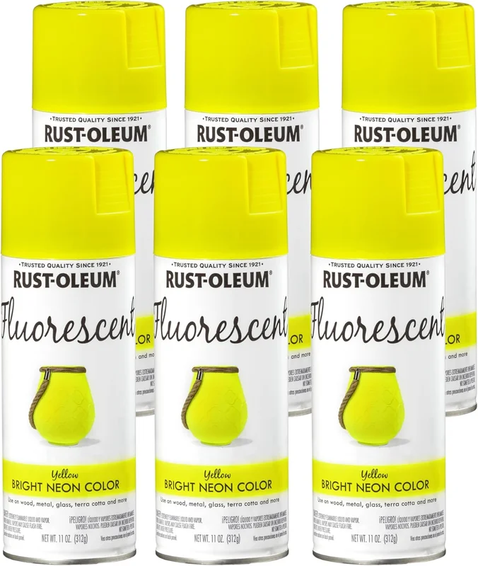 SPRAY PAINT FLR YELLOW RUST-OLEUM