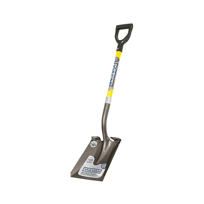 SHOVEL SQUARE POINT OPEN BACK FIBERGLASS HANDLE 29 INCH