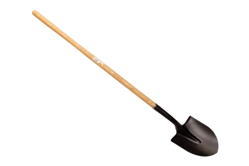 SHOVL ROUND PT LACQ ASH HANDLE 48"